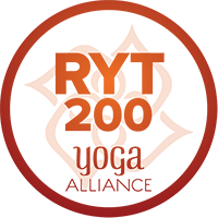 Yoga Alliance 200 hour registered yoga teacher logo